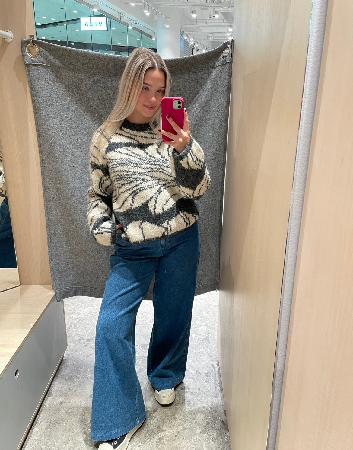 VIFILUCA Trousers - Medium Blue Denim